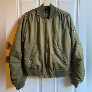 Olive Green Bomber Jacket
